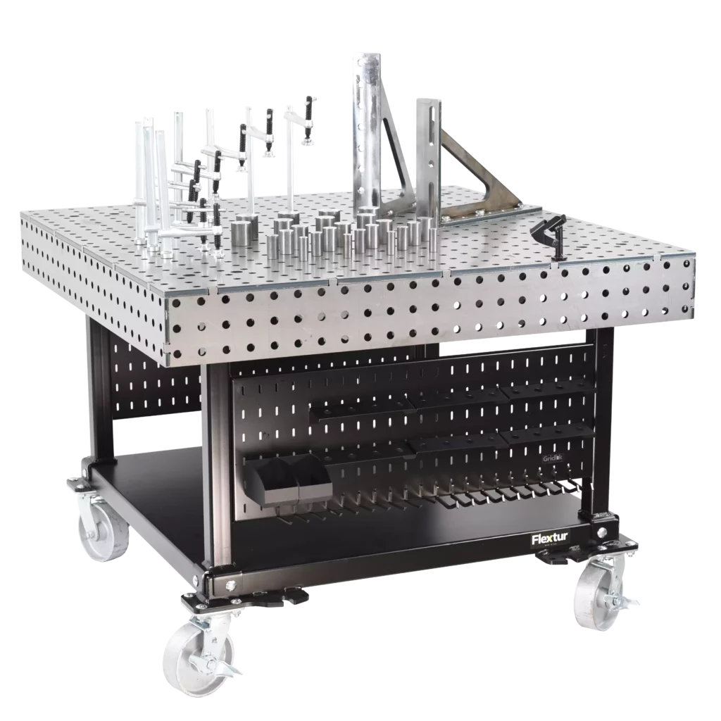 48" x 48" x 6" Welding Table with 57 Piece Fixturing Kit