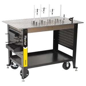 Mobile Welding Table Cart with 42 Piece Fixture & Gridlok Accessory Kit