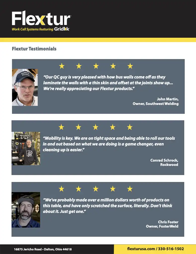 Flextur Testimonials