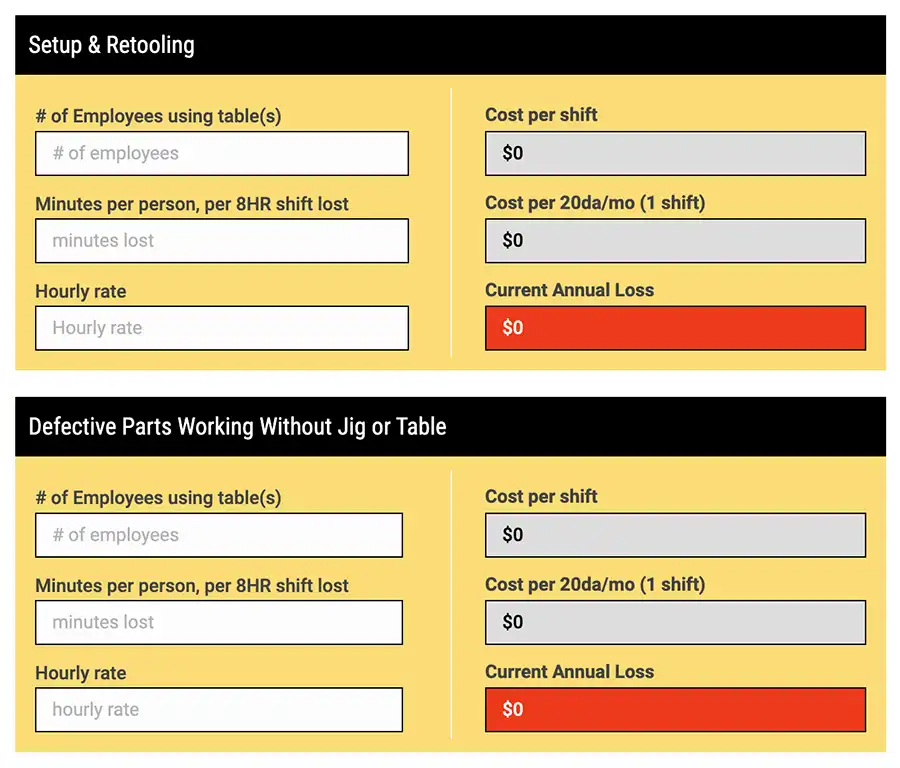 Welding System Payback Calculator