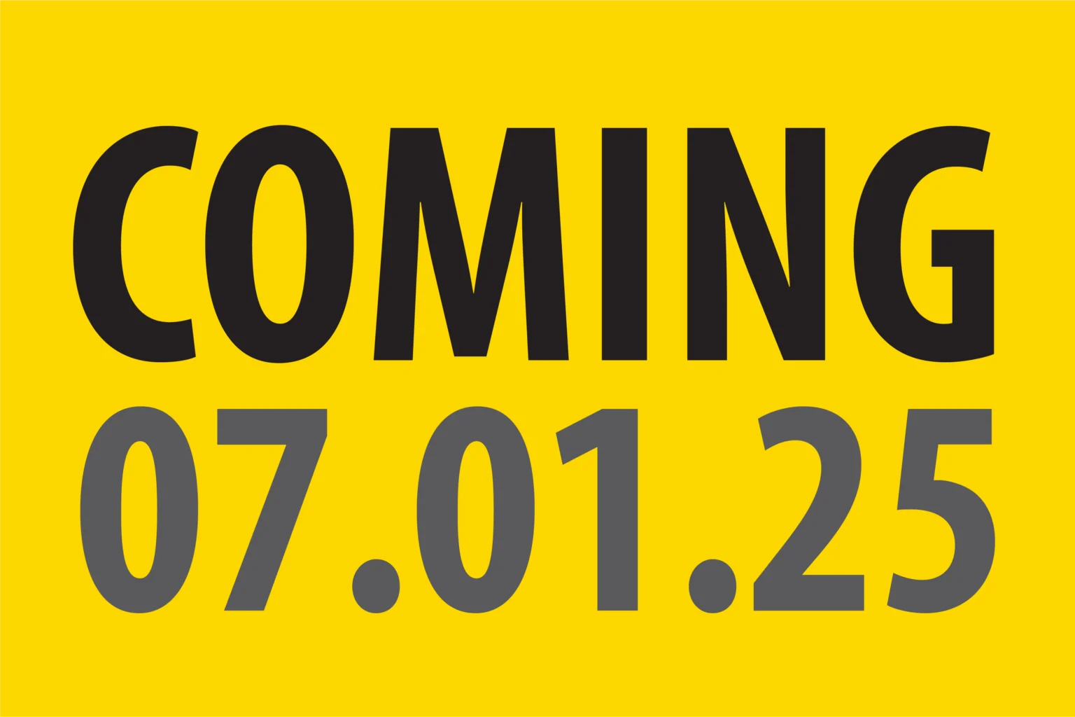 New product coming 07.01.25