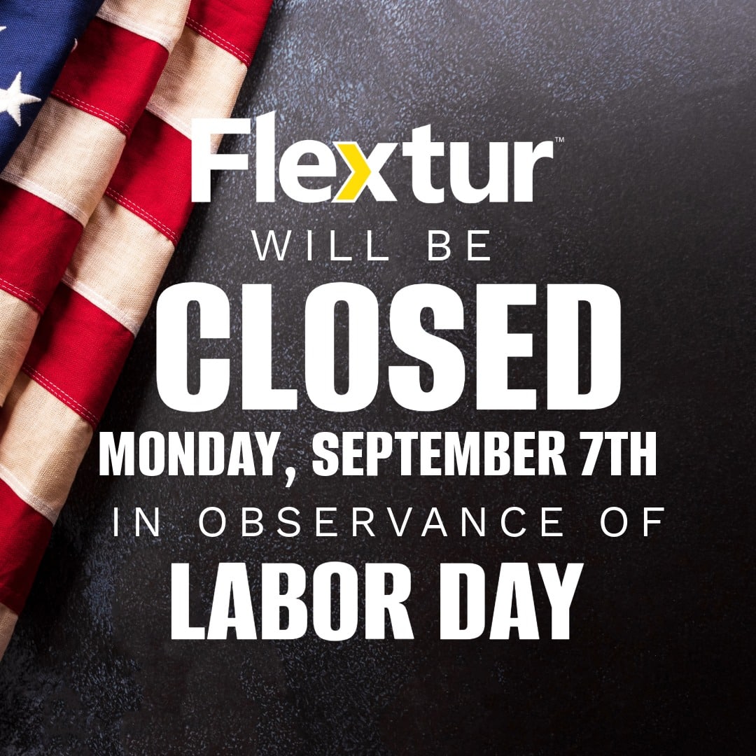 Flextur Closed September 7th for Labor Day